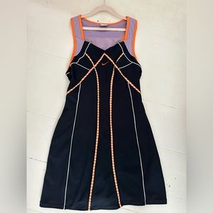 purple, orange, and navy Nike dry, fit tennis dress unworn
